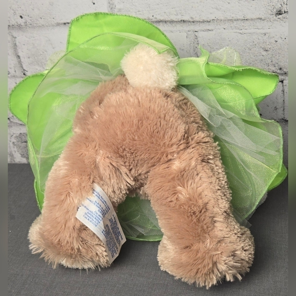 Build a Bear Workshop Bunny with Bendable Ears. Comes in a Tinkerbell Dress - Picture 8 of 9
